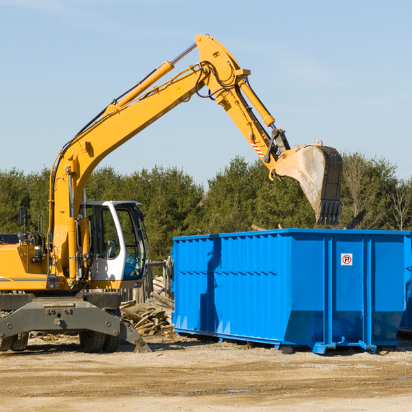 what size residential dumpster rentals are available in Axson Georgia